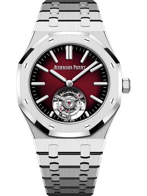 audemars piguet royal oak flying tourbillon burgundy replica|audemars piguet tourbillon price.